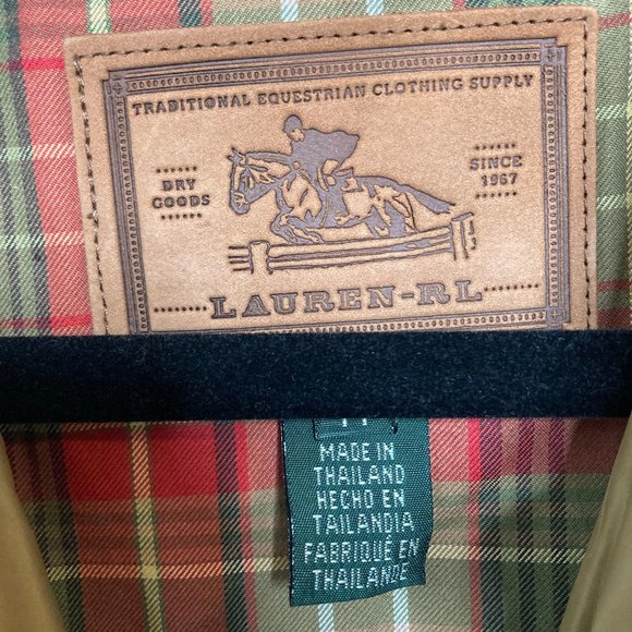 Lauren Ralph Lauren Tan Square Quilted Jacket M - Picture 7 of 14